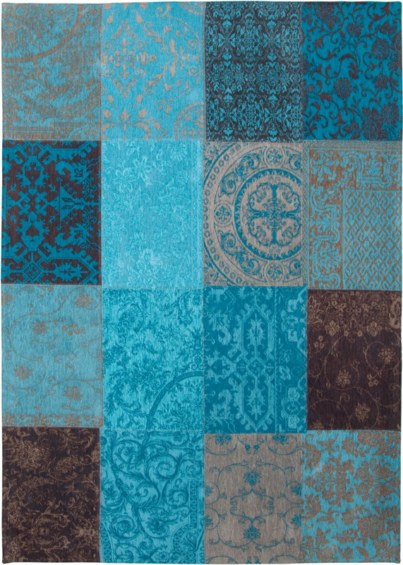 Vintage vloerkleed in het blauw kopen
