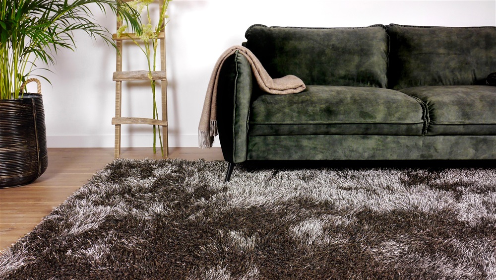 Grazen Elegantie Grootste Eurogros Love Shaggy Taupe Taupe