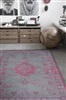 Louis de Poortere Fading World Medallion 8261 Pink Flash[Laatste] Grijs, Roze
