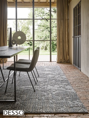 Desso DESSO Silky Shades 9096 Toendra (laatste) Antraciet, Blauw, Zilver