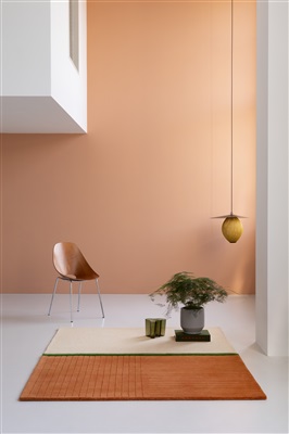 Brink & Campman Decor Rhythm tangerine 098003 Creme, Groen, Oranje