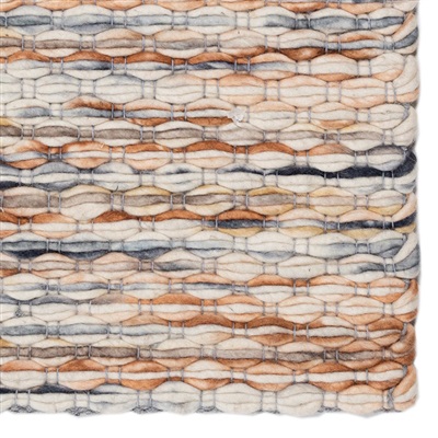De Munk Carpets Bubbio BU-02 Blauw, Cognac, Oker