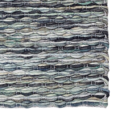 De Munk Carpets Bubbio BU-04 Blauw, Grijs, Groen