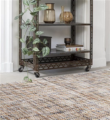 De Munk Carpets Cirella CI-02 Blauw, Cognac, Oker