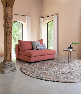 De Munk Carpets Intorno In Mix Blauw, Grijs, Oker, Rood, Zwart