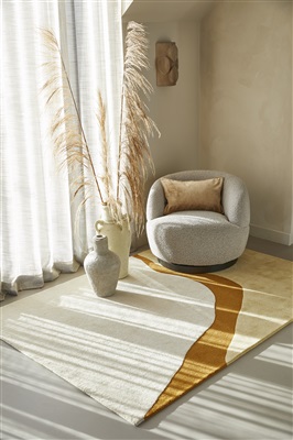 Ensuite By Brinker Organix rechthoek & rond  510 Gold Geel, Ivory, Terra