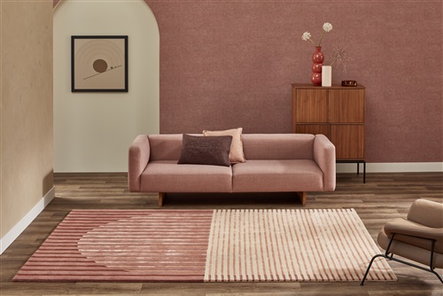 Brinker Carpets Fano Lychee Rood, Roze, Zalm