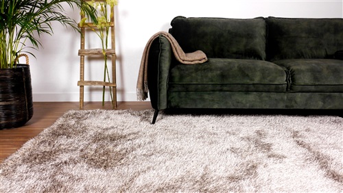 Eurogros Love Shaggy Beige Creme, Zand