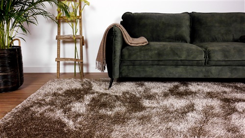 Eurogros Love Shaggy Licht Bruin Taupe, Zand