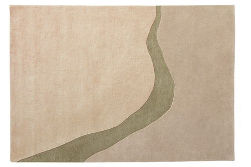 Ensuite By Brinker Organix rechthoek & rond 750 Khaki Beige, Groen, Zand