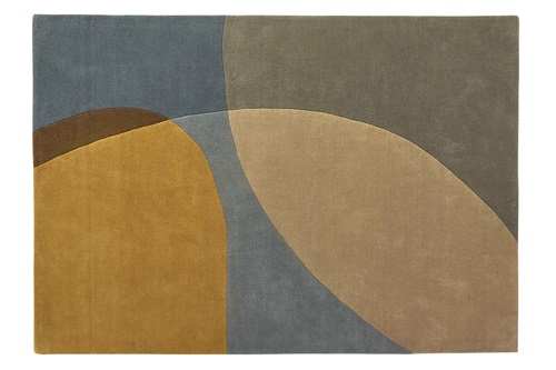 Ensuite By Brinker Shades rechthoek & Pebble 070 Vintage Blauw, Camel, Grijs, Oker, Taupe